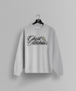 GHOST® ATHLETICS CREWNECK | HEATHER WHITE