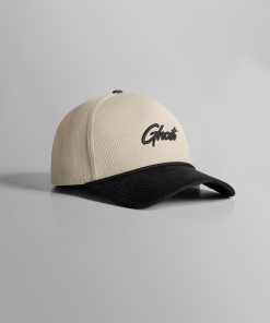 GHOST® CORDUROY BASEBALL HAT | CHARCOAL/NATURAL