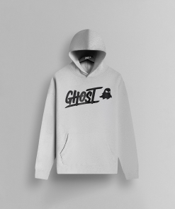 GHOST® CORE LOGO HOODIE | HEATHER WHITE