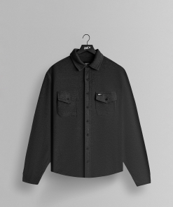 GHOST® CORE LONG SLEEVE BUTTON DOWN | HEATHER BLACK