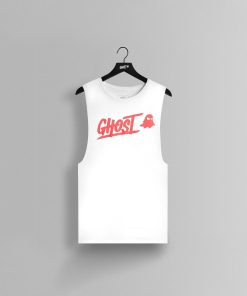 GHOST® CORE LOGO SLEEVELESS TEE | WHITE